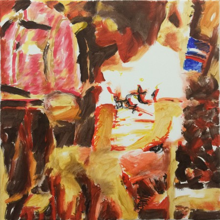 Enfance - Paul - Marqueurs et Feutres Posca sur toile 50 X 50 cm. 2017.